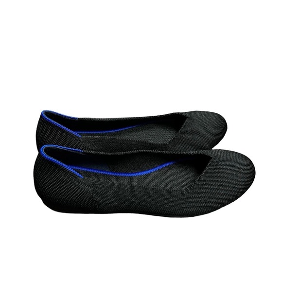 Rothy's Round Flat Bailarina in‎ Black Women's Size 8 - Picture 4 of 8